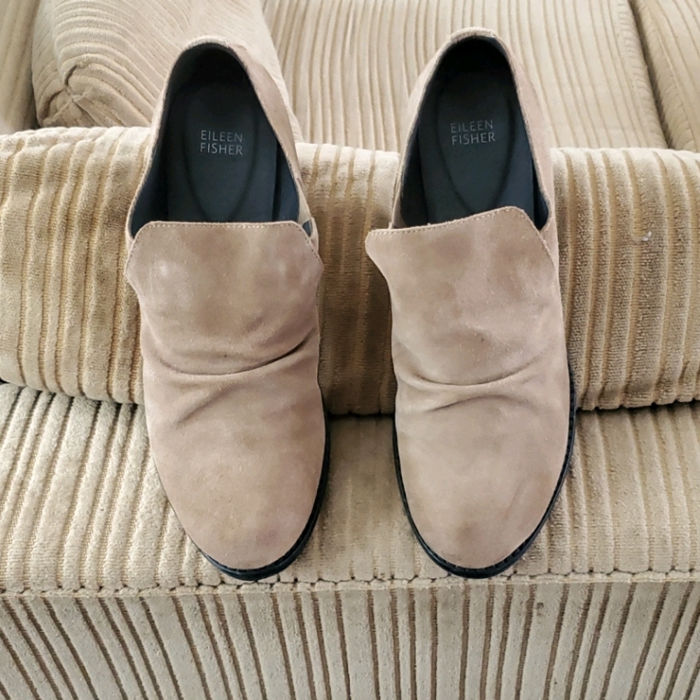 Eileen Fisher size 11 suede loafers